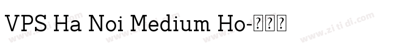 VPS Ha Noi Medium Ho字体转换